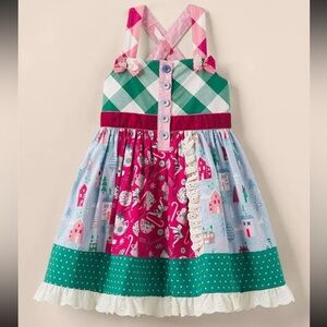 (Like New) Matilda Jane Holiday Dress, Land Of Sweet Knots, Size 6